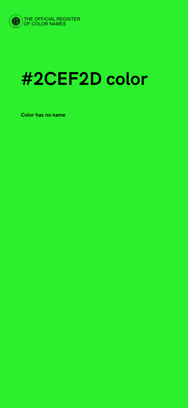 #2CEF2D color image