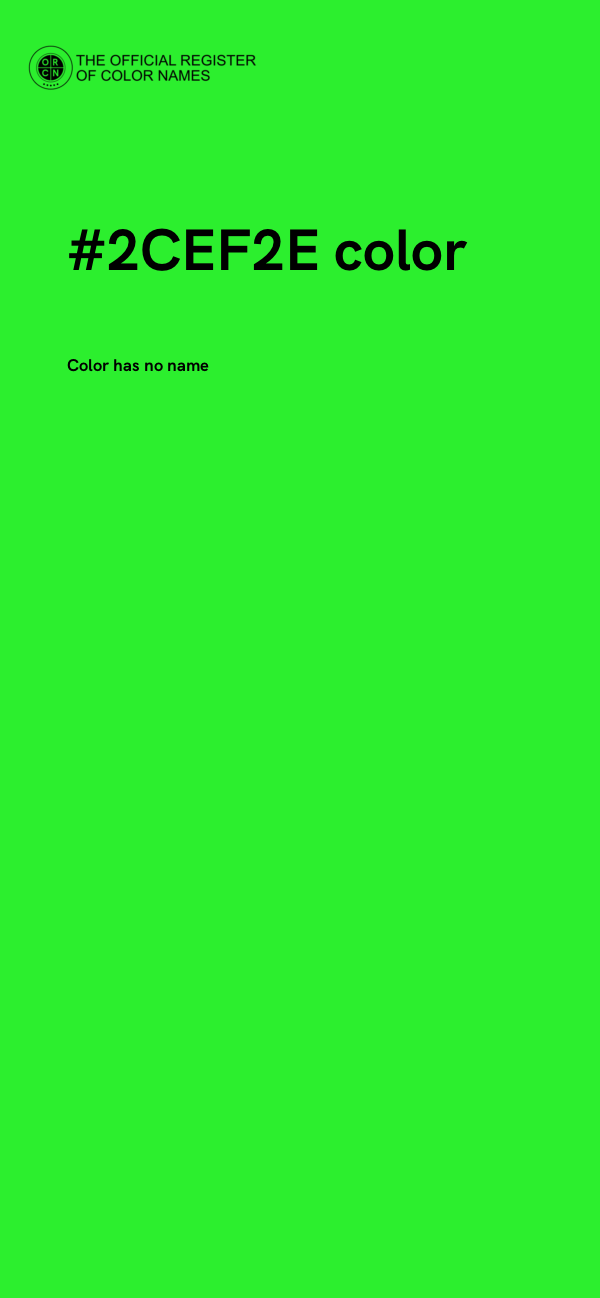 #2CEF2E color image