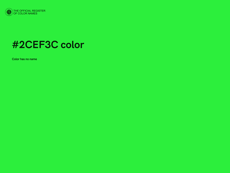 #2CEF3C color image