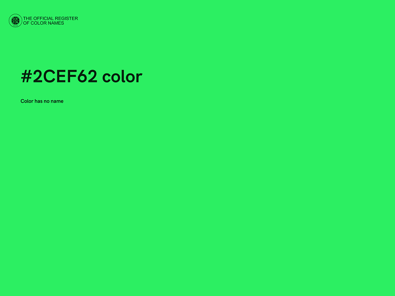 #2CEF62 color image