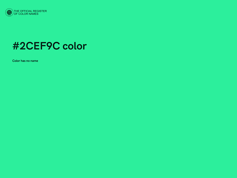 #2CEF9C color image