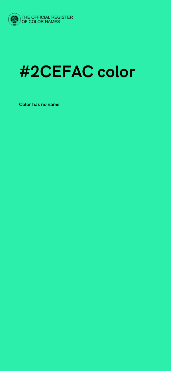 #2CEFAC color image
