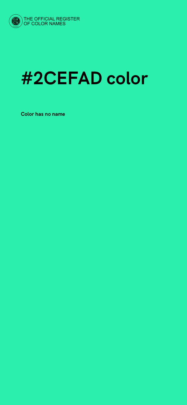 #2CEFAD color image