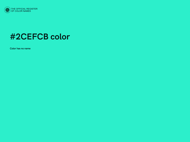 #2CEFCB color image