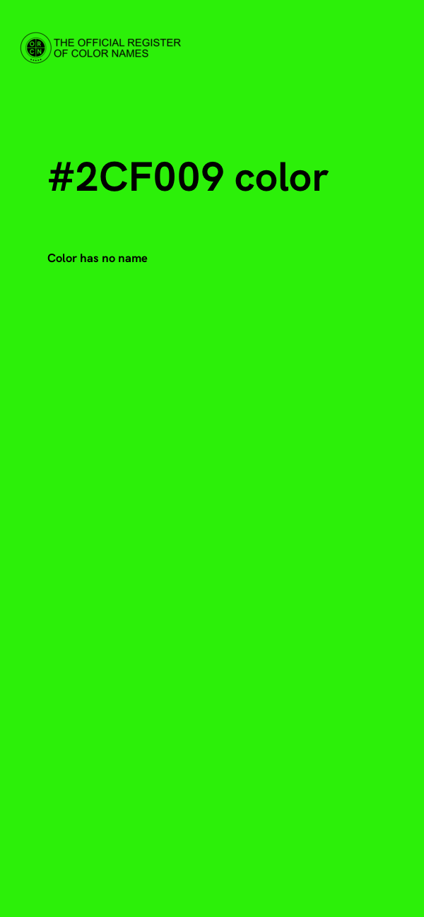 #2CF009 color image