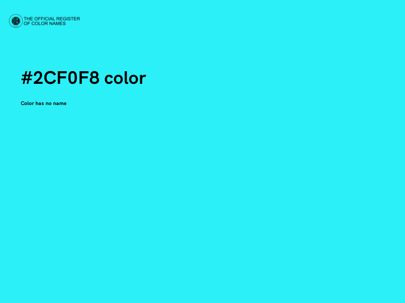 #2CF0F8 color image