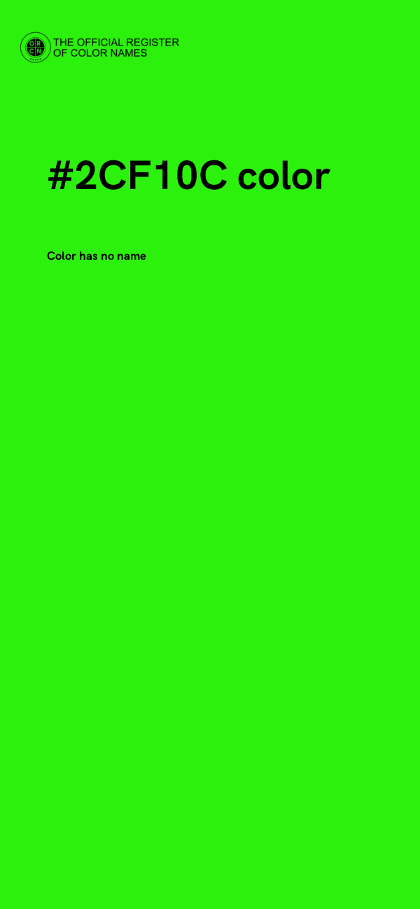 #2CF10C color image