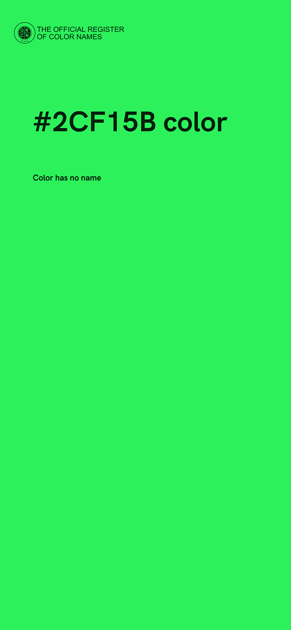 #2CF15B color image