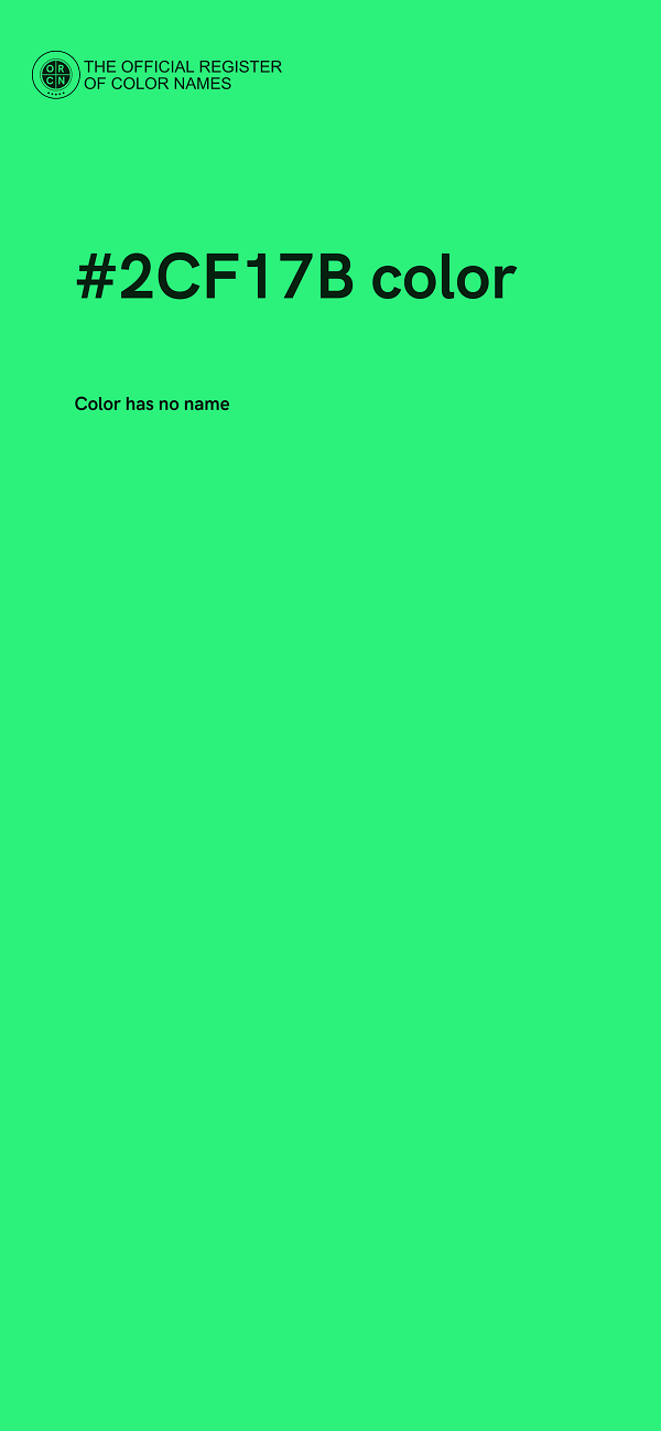#2CF17B color image