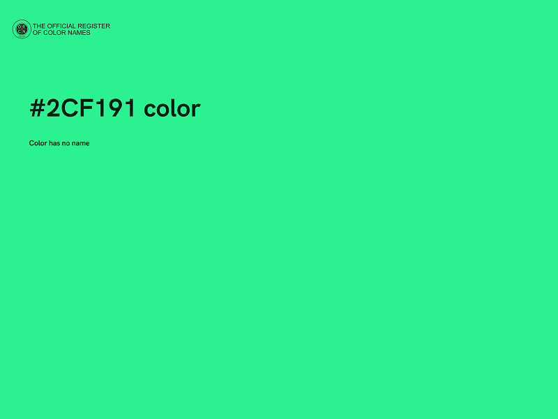 #2CF191 color image