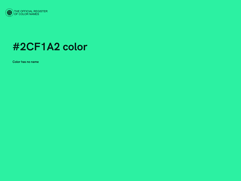 #2CF1A2 color image