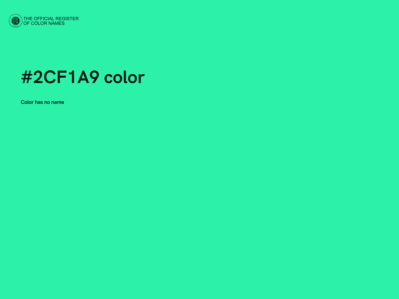 #2CF1A9 color image