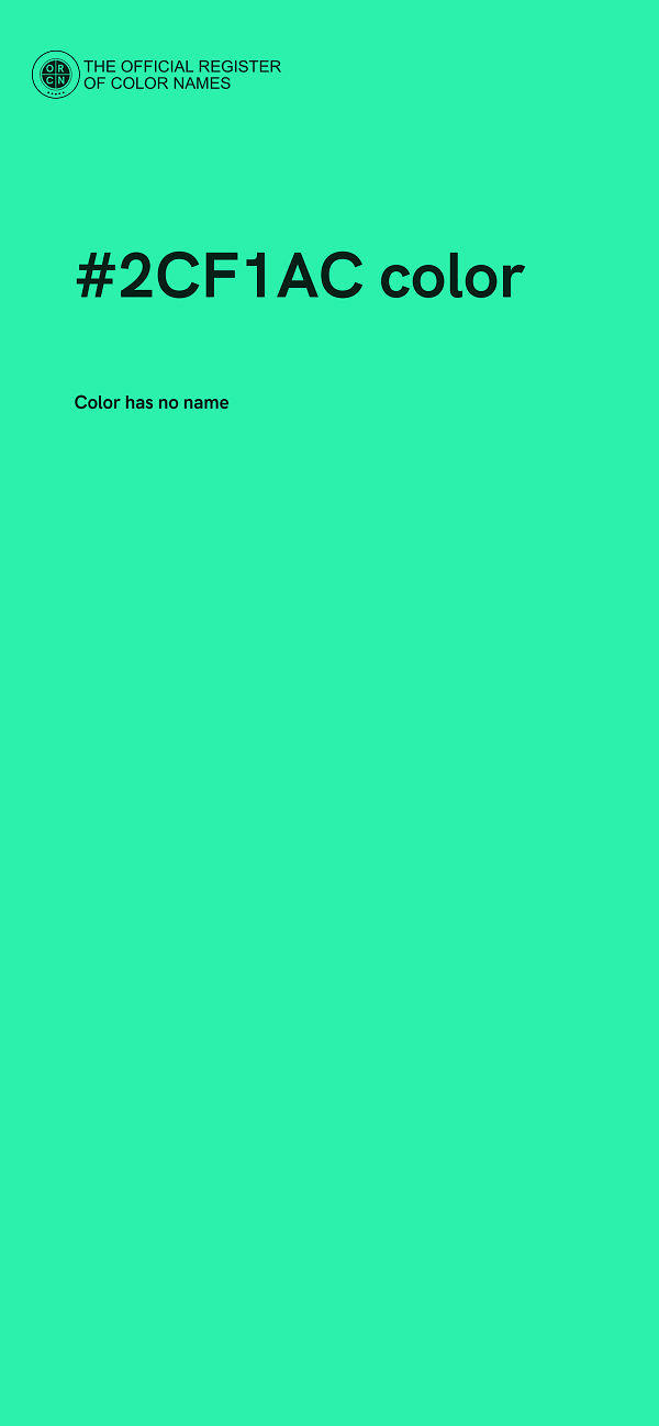 #2CF1AC color image