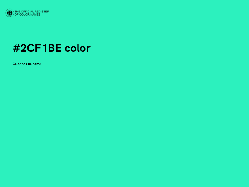 #2CF1BE color image