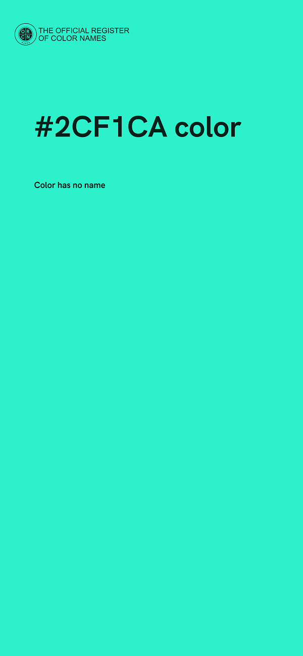 #2CF1CA color image