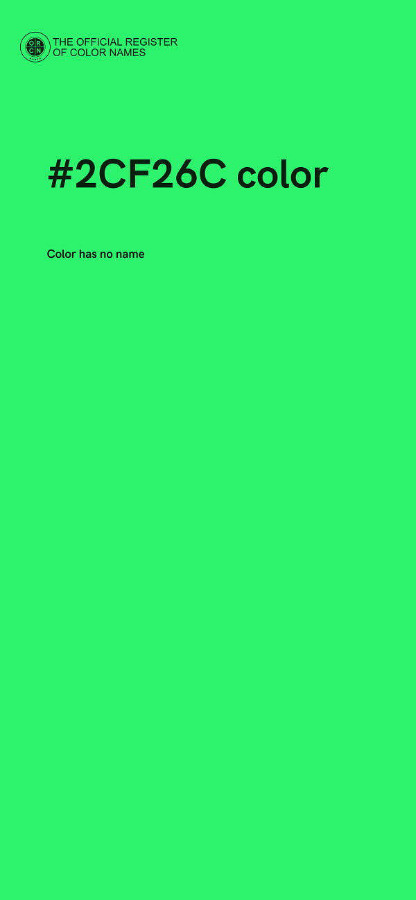 #2CF26C color image