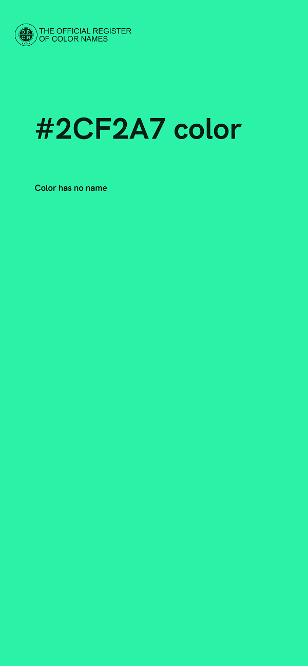 #2CF2A7 color image