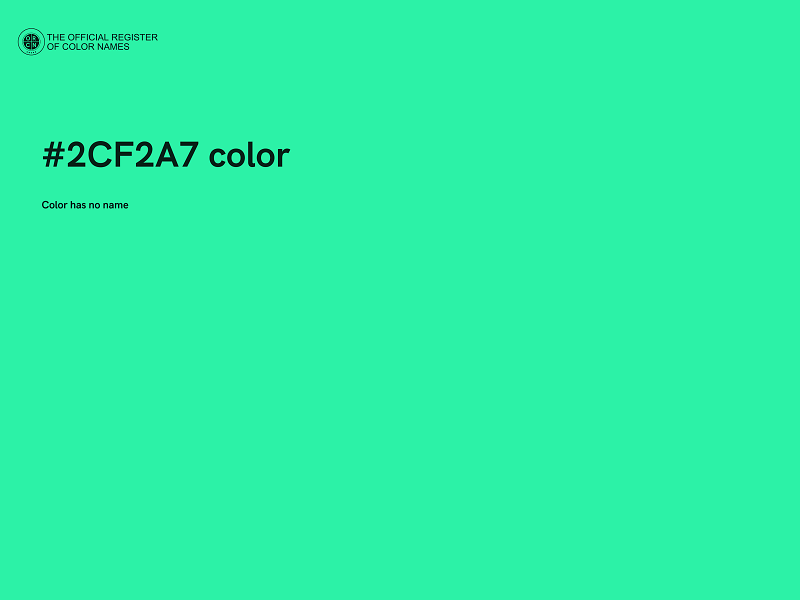 #2CF2A7 color image