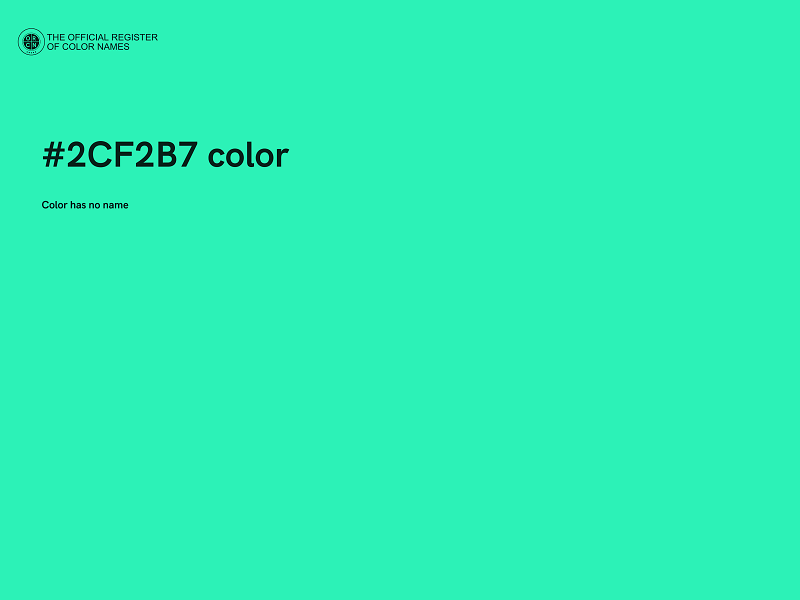 #2CF2B7 color image