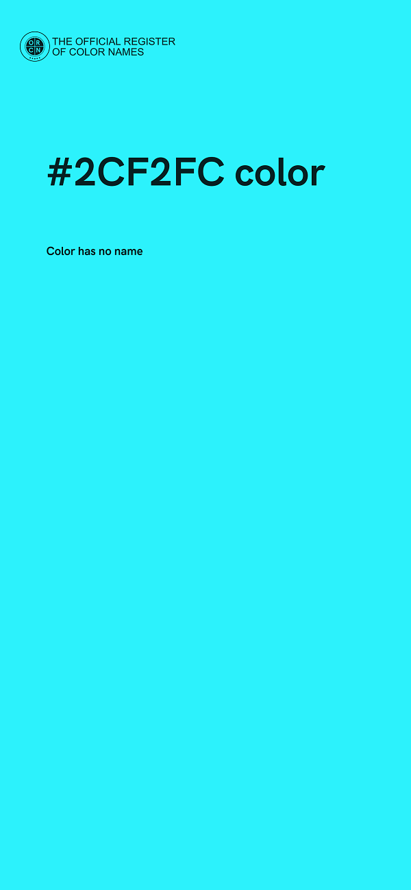 #2CF2FC color image
