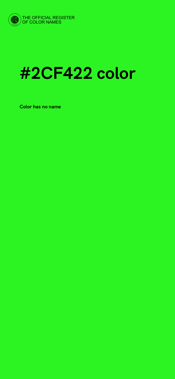 #2CF422 color image