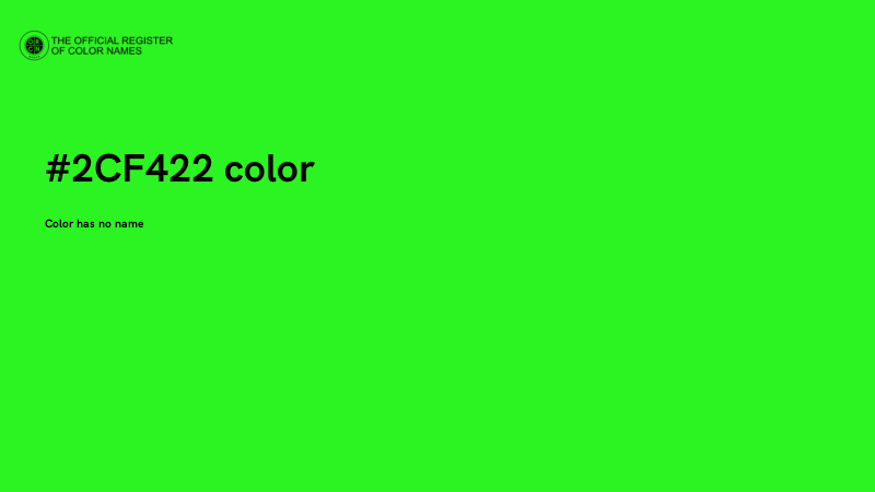 #2CF422 color image