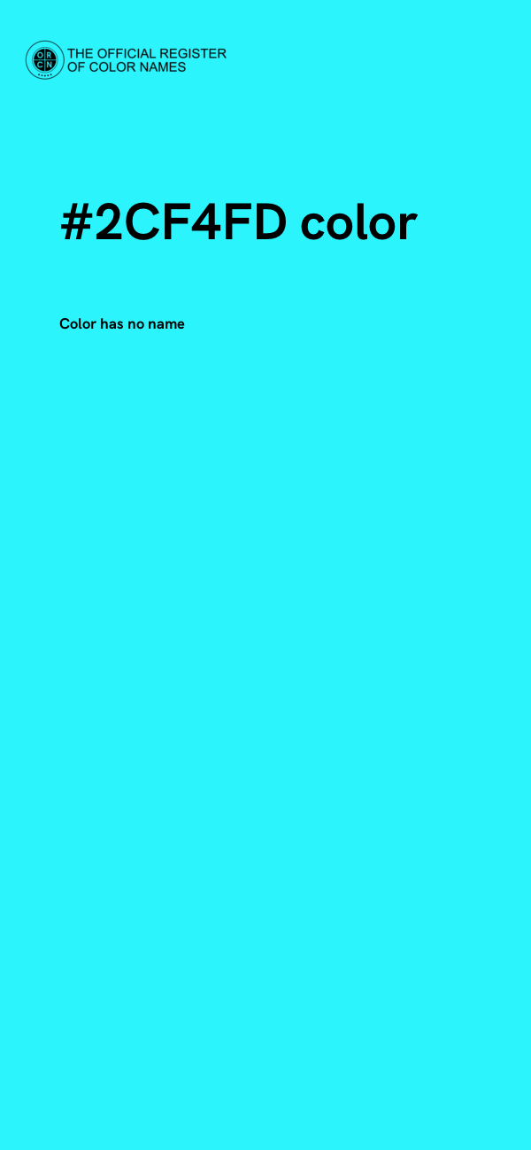 #2CF4FD color image