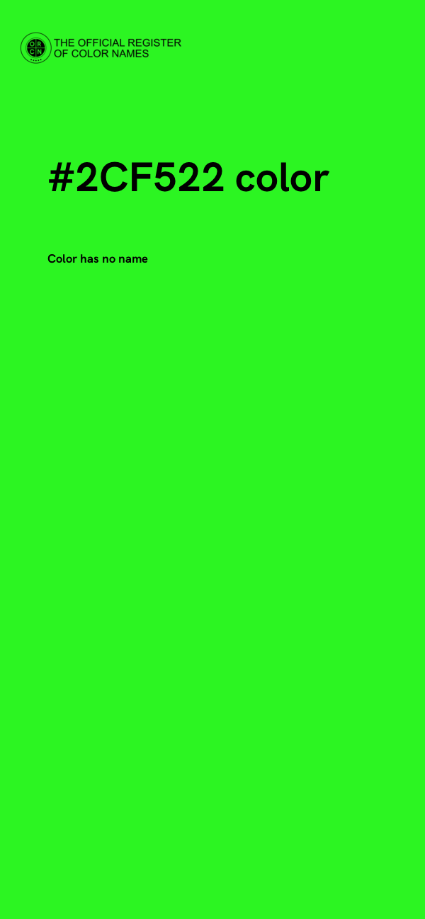 #2CF522 color image
