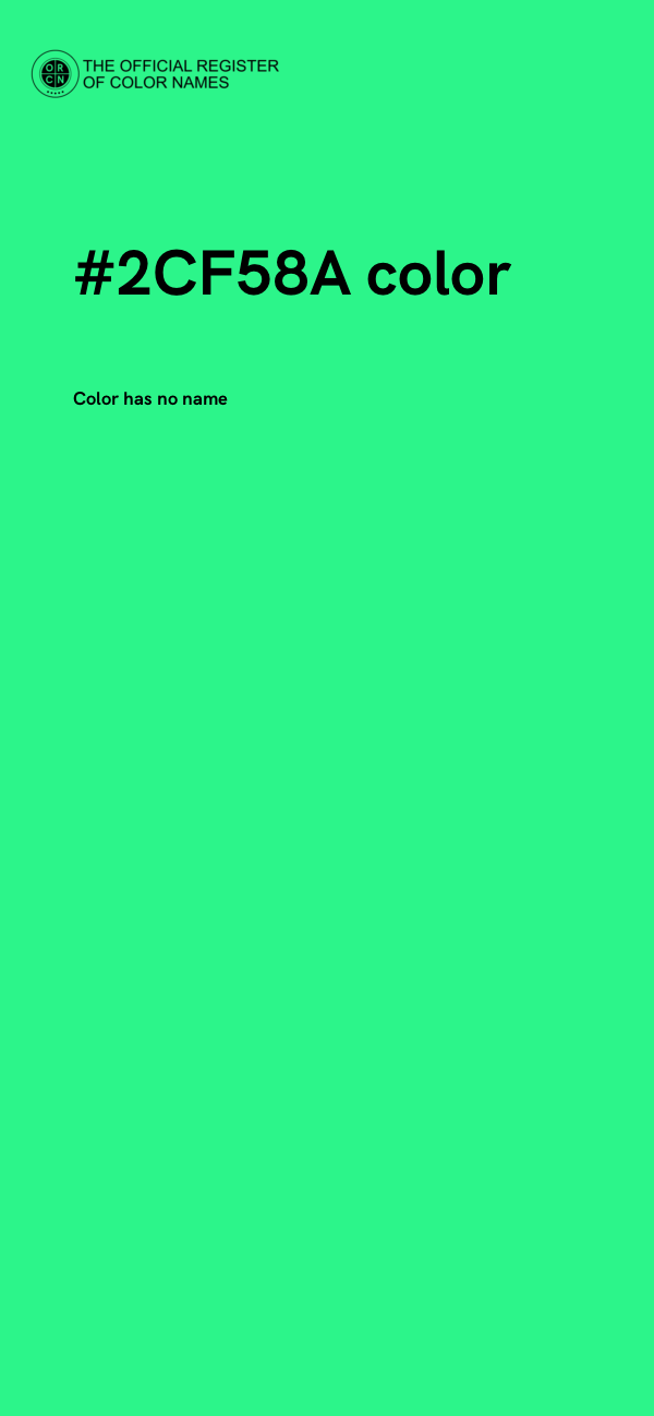 #2CF58A color image
