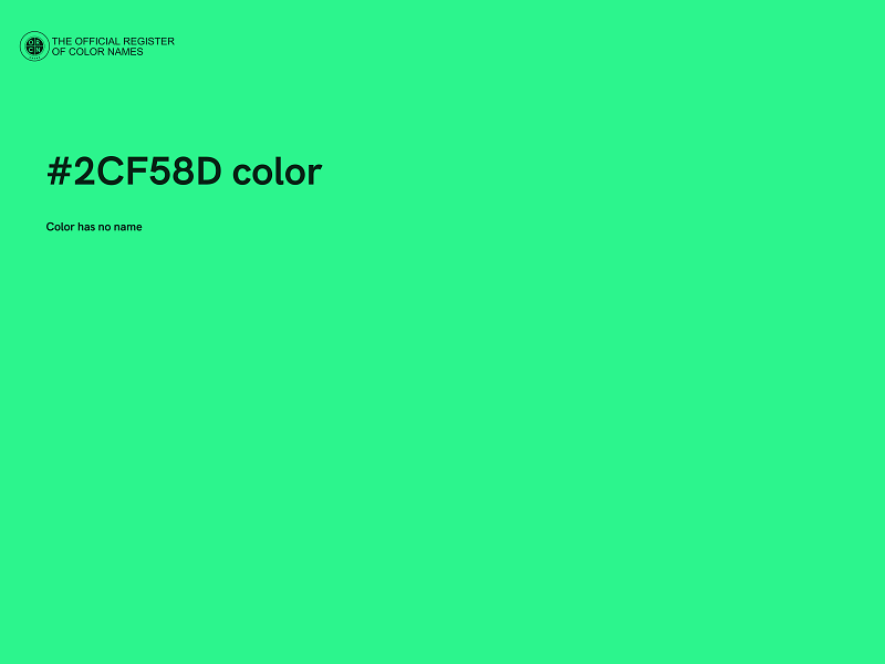 #2CF58D color image