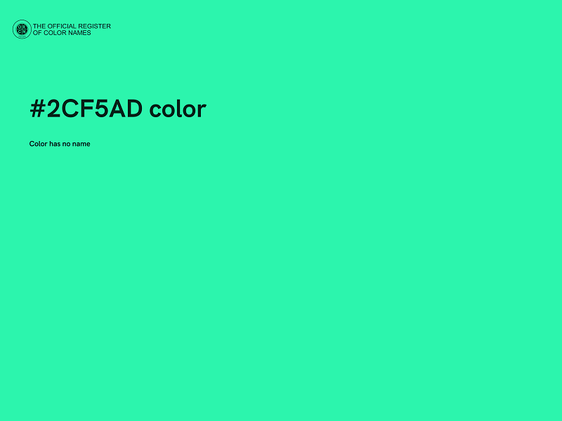 #2CF5AD color image