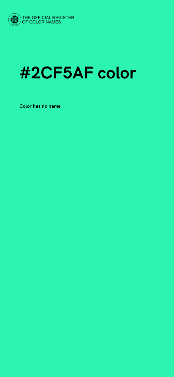 #2CF5AF color image