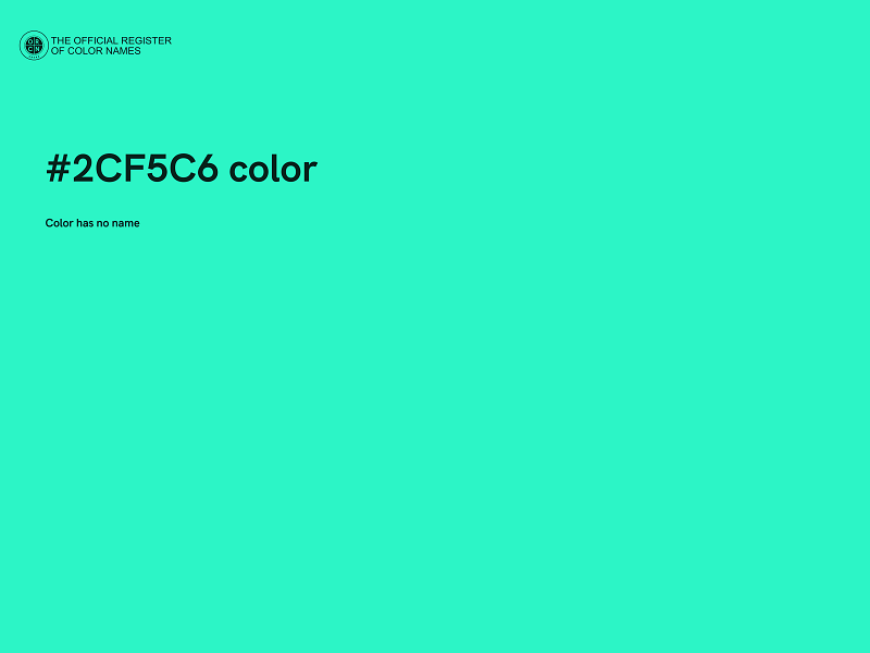 #2CF5C6 color image