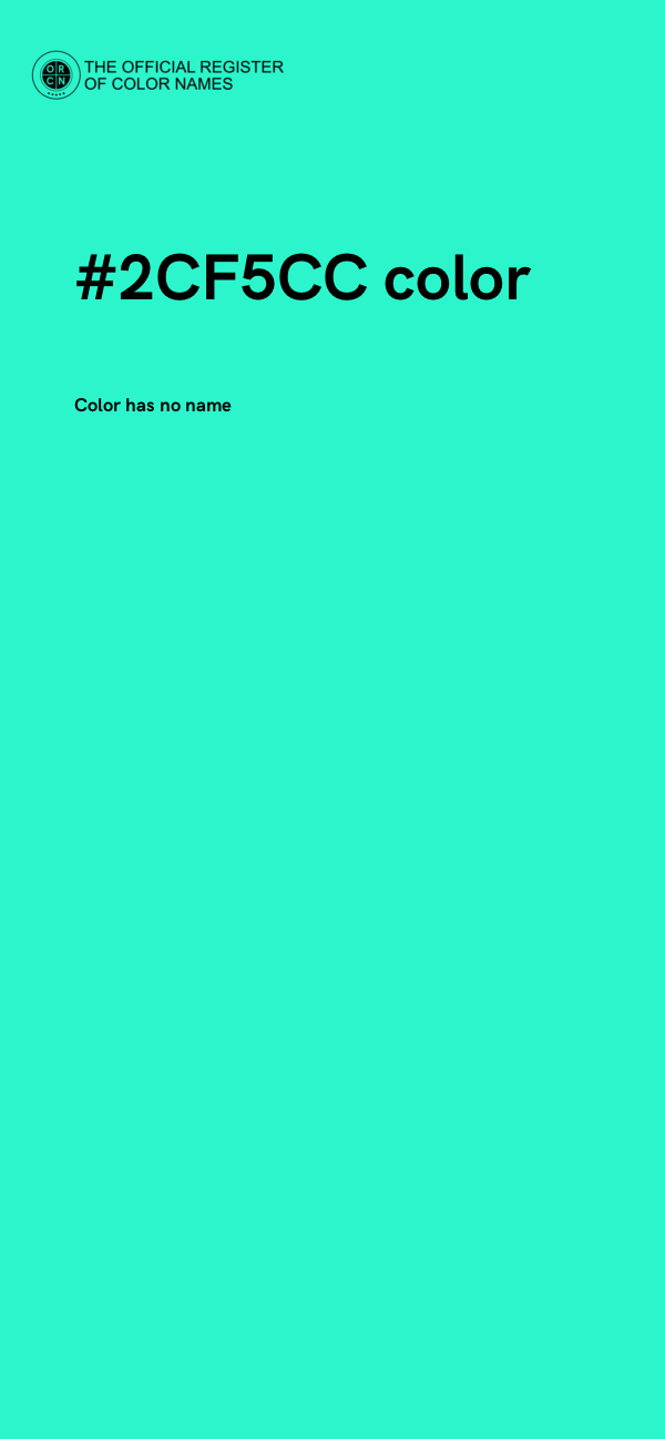 #2CF5CC color image