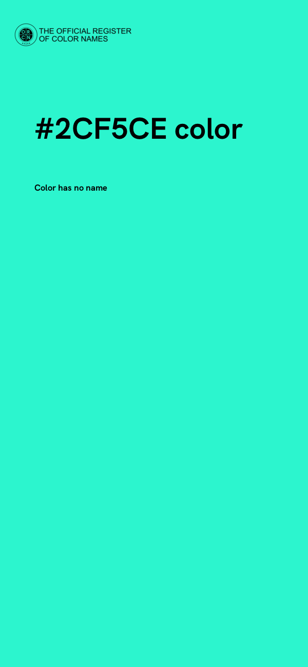 #2CF5CE color image