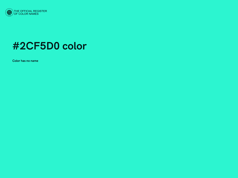 #2CF5D0 color image