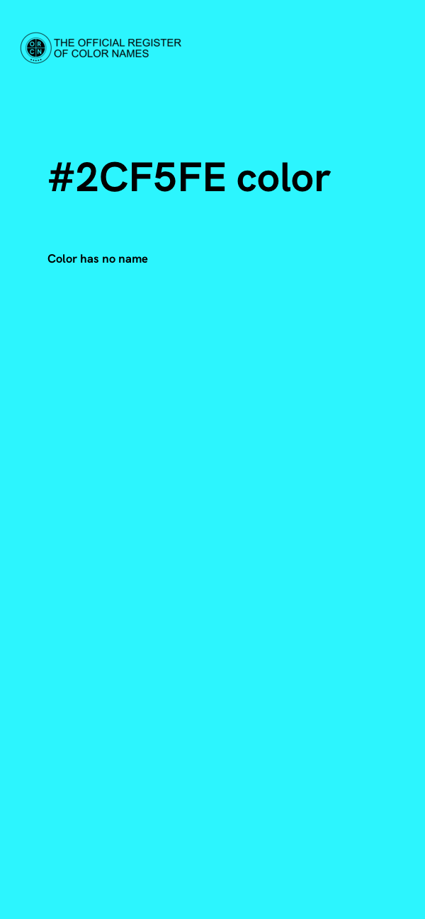 #2CF5FE color image