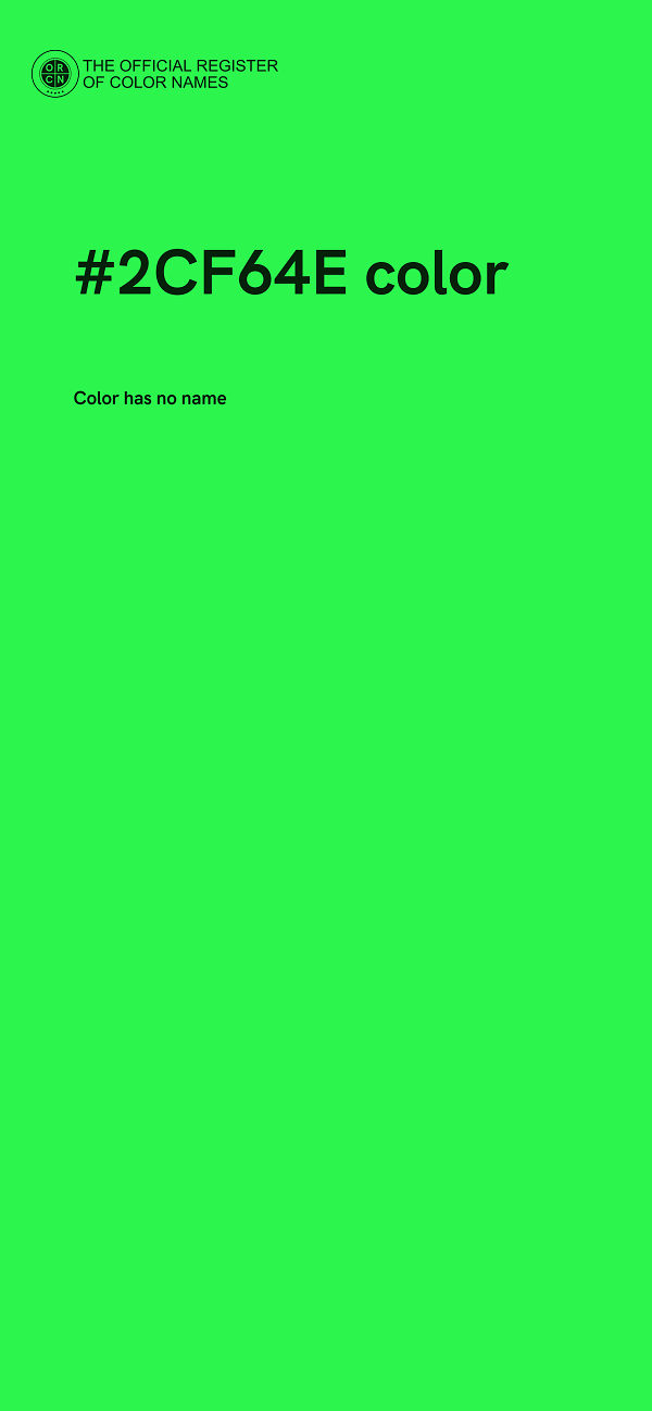#2CF64E color image