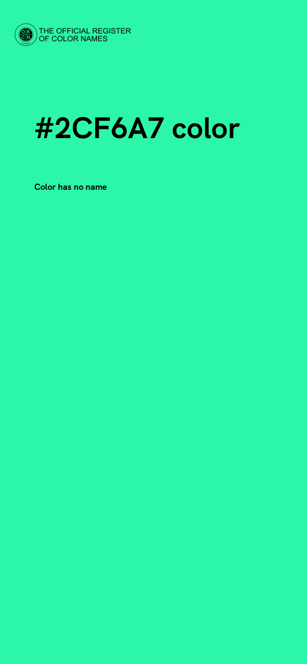 #2CF6A7 color image