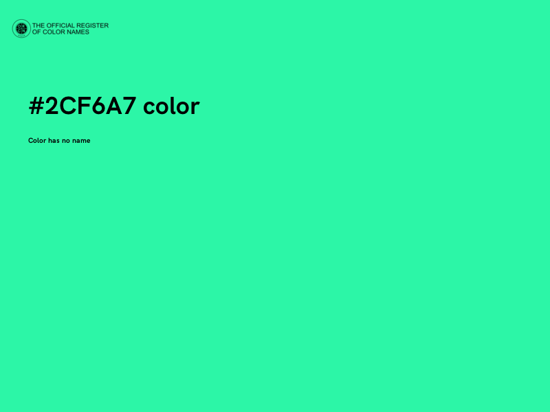#2CF6A7 color image