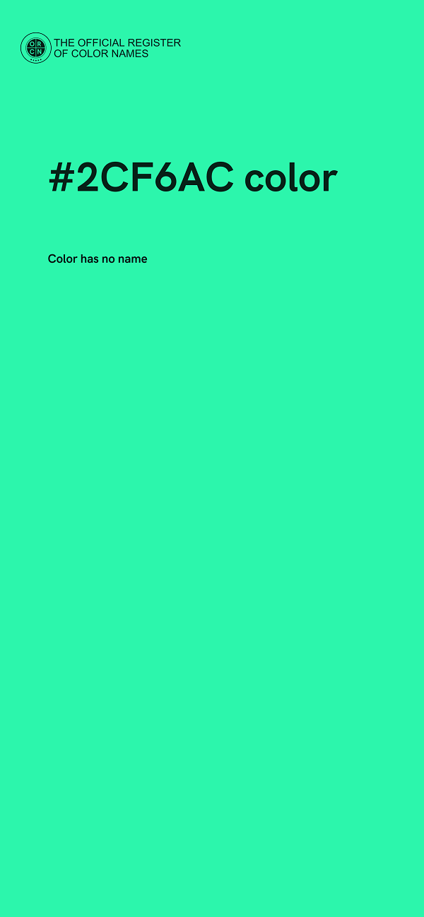 #2CF6AC color image
