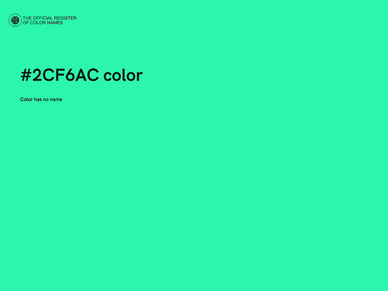 #2CF6AC color image