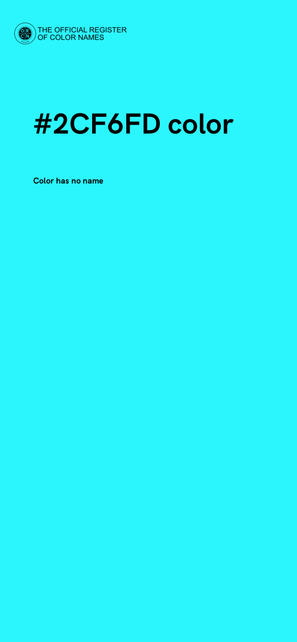 #2CF6FD color image