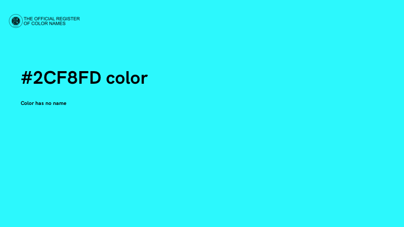 #2CF8FD color image