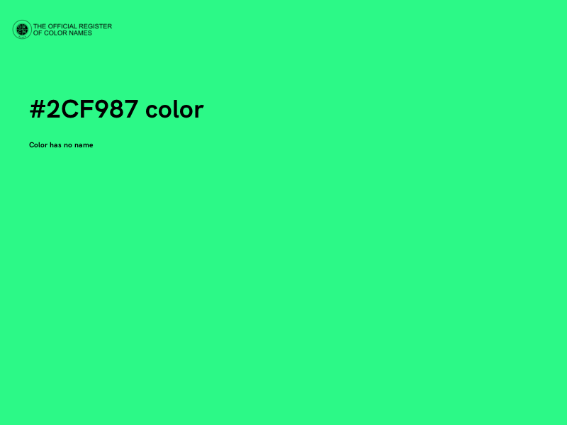 #2CF987 color image