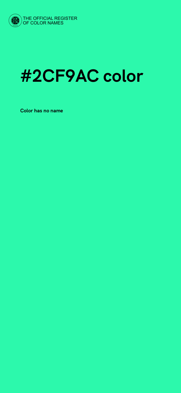 #2CF9AC color image