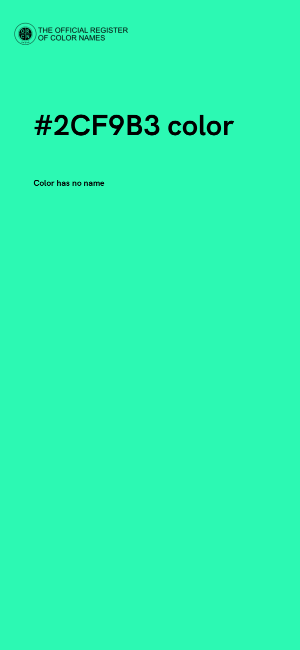 #2CF9B3 color image