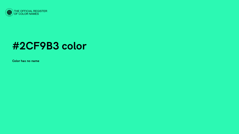 #2CF9B3 color image