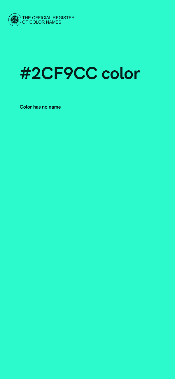 #2CF9CC color image