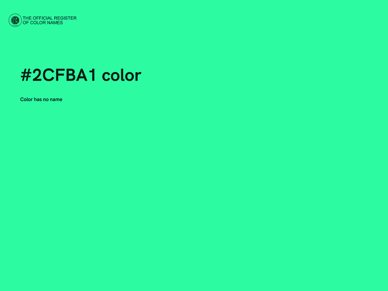 #2CFBA1 color image